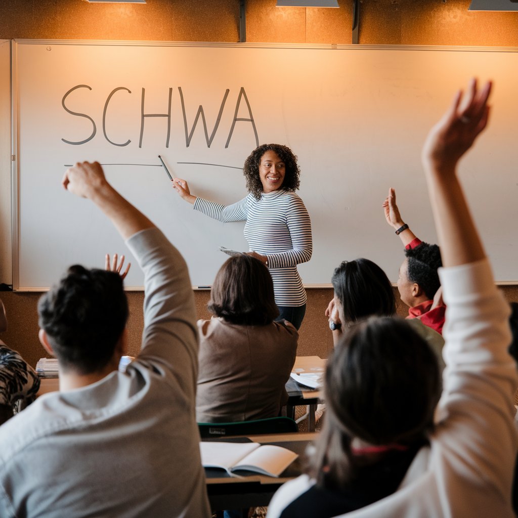 teaching Schwa Pronunciation, english lesson, english class, schwa sound, female teacher, English teacher, English speaking class, English pronunciation course