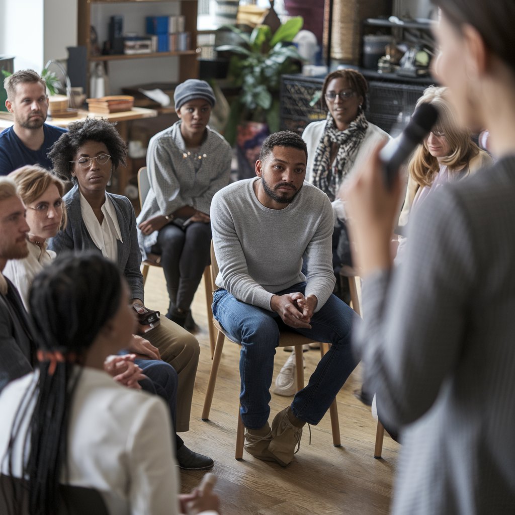 people listening for a cultural awareness course