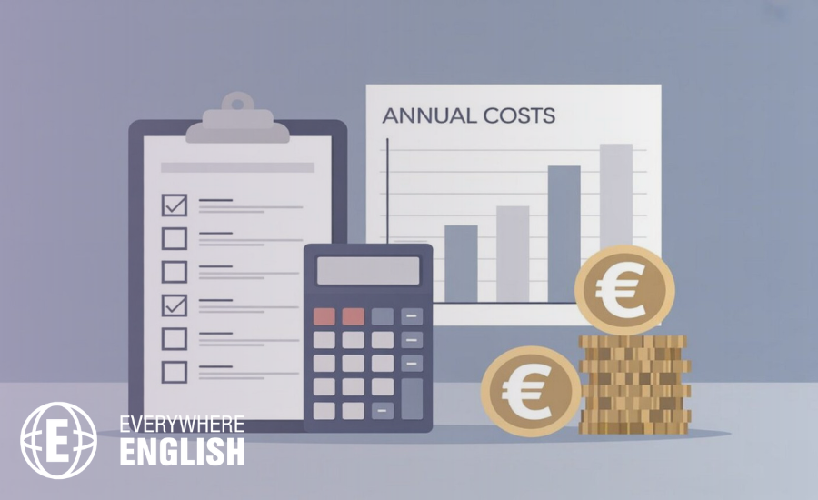 Corporate English Training Cost, Annual Training Cost